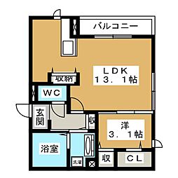 間取図画像 1LDK