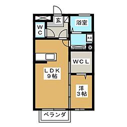間取図画像 1LDK