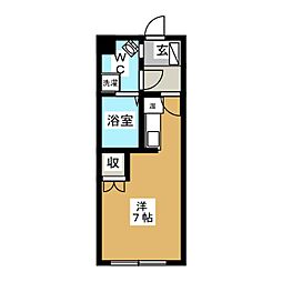 エポック ワンルームの間取図画像