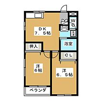 ビューテラス21A 202 ｜ 長野県松本市大字島立（賃貸マンション2DK・2階・42.83㎡） その2