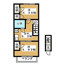 あむ　あずさ 206 ｜ 長野県松本市梓川倭（賃貸マンション2K・2階・34.02㎡） その2