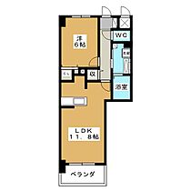 VILLA D`EST OHTE　A（ヴィラデスト大手） 207 ｜ 長野県松本市大手１丁目（賃貸マンション1LDK・2階・44.34㎡） その2