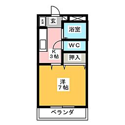 間取図画像 1K