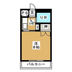 クリーン24 1Kの間取図画像