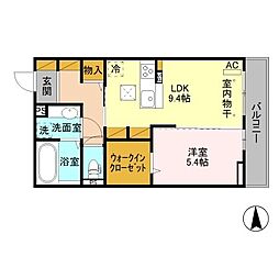 プライムレジデンス 1LDKの間取図画像