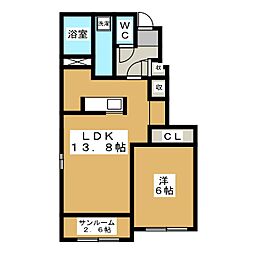 グレースハウス・SK 1LDKの間取図画像