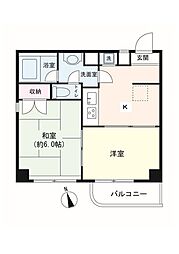カーサ上池袋 2Kの間取図画像
