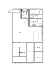 A～21平和町ビル 1DKの間取図画像