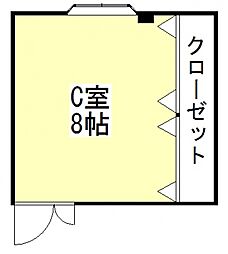 ファイブ南方 1Kの間取図画像