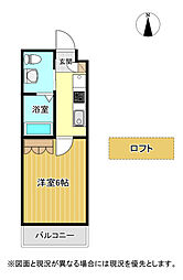 ブルー.レジデンス浜 1Kの間取図画像