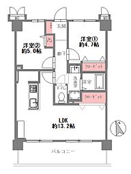 間取図画像 2LDK