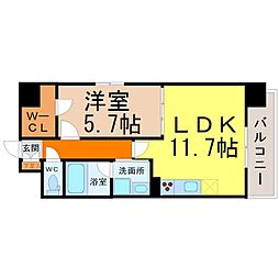 間取図画像 1LDK