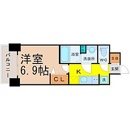 間取図画像 1K