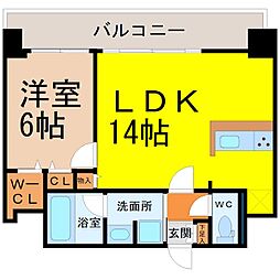 ファーストレジデンス栄 1LDKの間取図画像