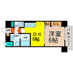 MONYOIE 1DKの間取図画像