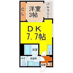 EalingApartment 1DKの間取図画像