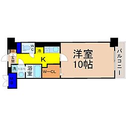 アロームドゥジョア 1Kの間取図画像