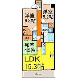 レジディア泉 3LDKの間取図画像
