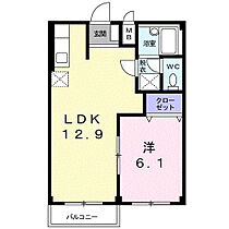 バード・ヒルＢ 202 ｜ 茨城県龍ケ崎市平台5丁目4番地10号（賃貸アパート1LDK・2階・39.74㎡） その2