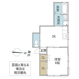酒井コーポ 1階/102号室