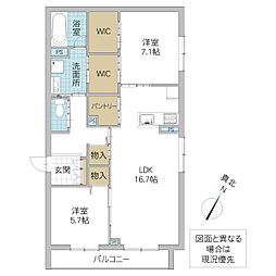 セルディーナ流星台 2階/203号室