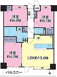 間取図画像 3LDK