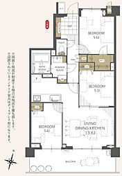 間取図画像 3LDK