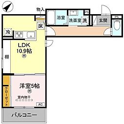 間取図画像 1LDK