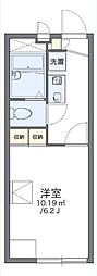 レオパレスＨＡＮＡＭＩＺＵＫＩ 2階1Kの間取り