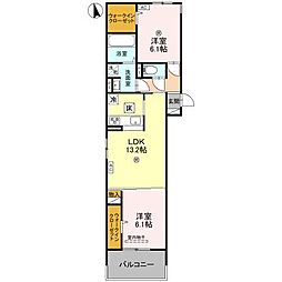 間取図画像 2LDK