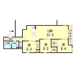 エステート南塚口 3階/302