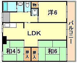 西芦屋グリーンハウス 6階