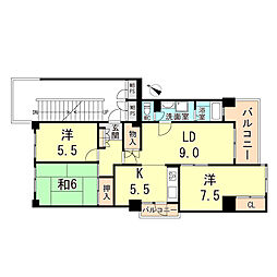 間取図画像 3LDK