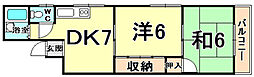 メゾンオオギ 2DKの間取図画像