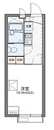 レオパレス六甲ガーデンズ 1Kの間取図画像