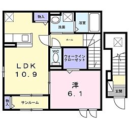 間取図画像 1LDK
