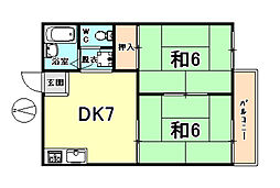 間取図画像 2DK