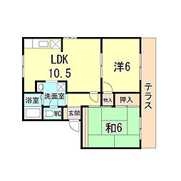 間取図画像 2LDK