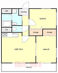 間取図画像 2LDK
