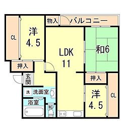 間取図画像 3LDK