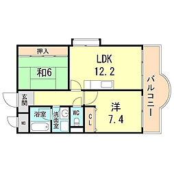 間取図画像 2LDK