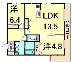 間取図画像 2LDK
