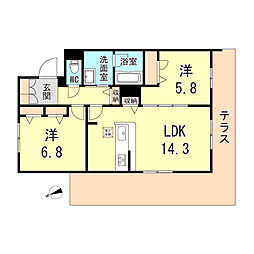 間取図画像 2LDK