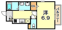間取図画像 1K