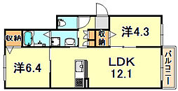 間取図画像 2LDK