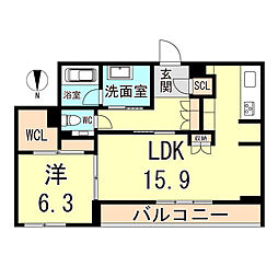 間取図画像 1LDK