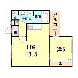 間取図画像 1LDK