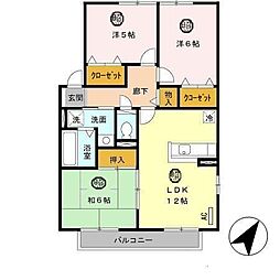 間取図画像 3LDK