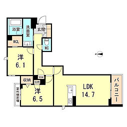 間取図画像 2LDK
