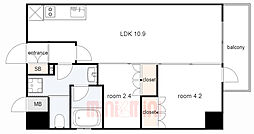 間取図画像 2LDK